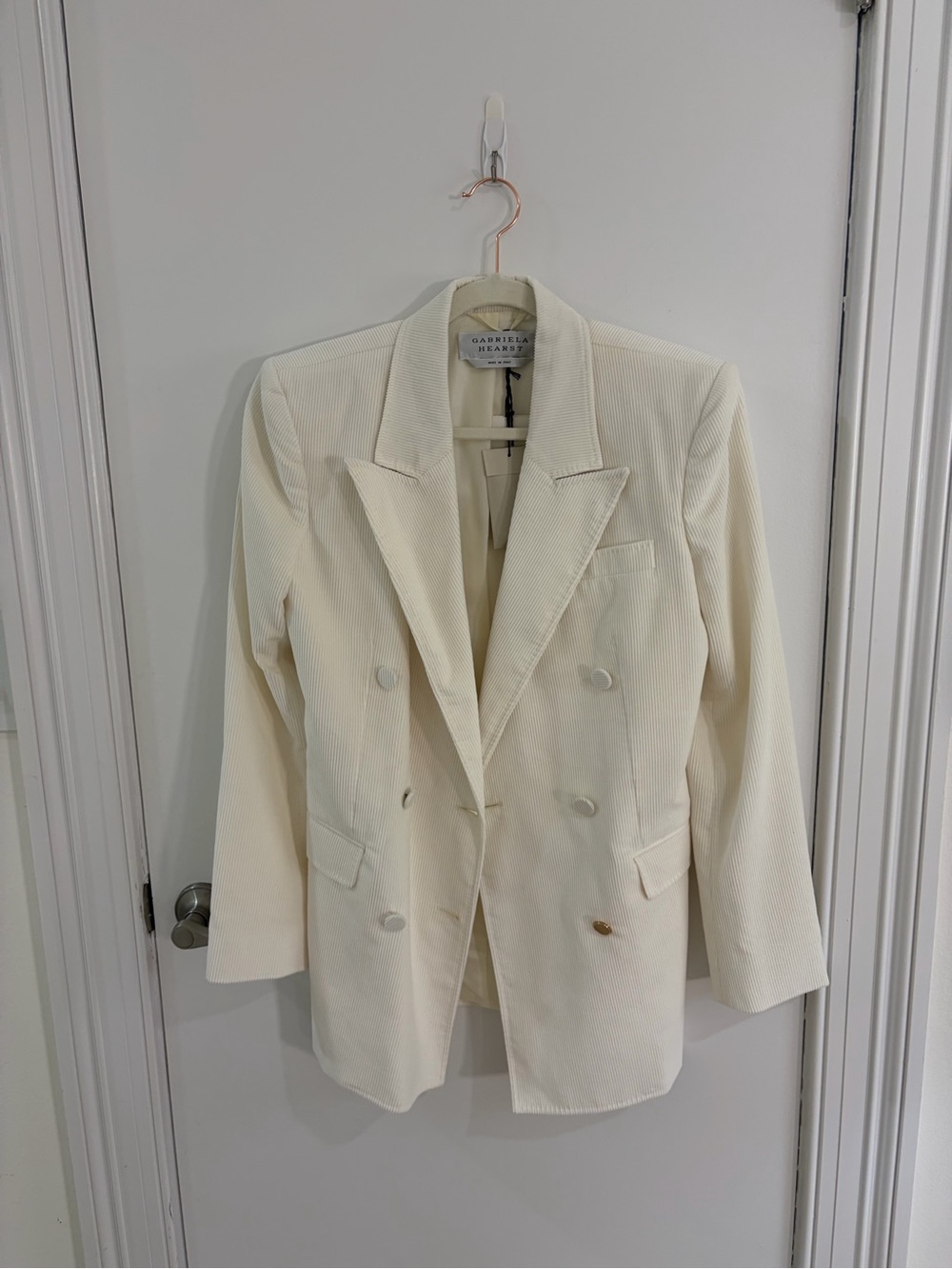 Gabriela Hearst ivory Gavin blazer size 38